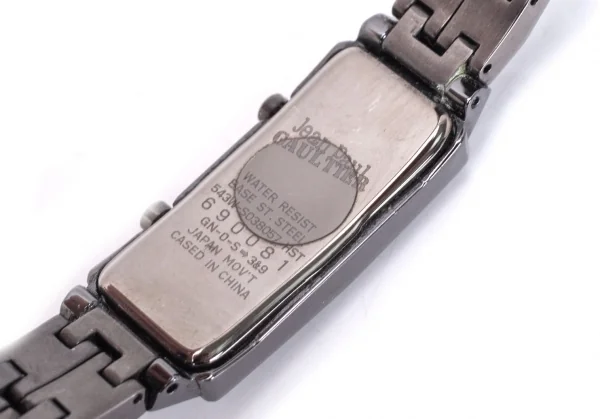 ジャンポールゴルチエJean Paul GAULTIER ストーンブレスレットウォッチ 腕時計 黒 K-92025_010