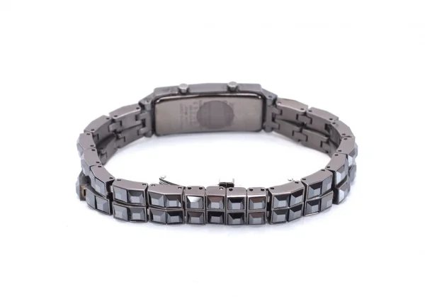 ジャンポールゴルチエJean Paul GAULTIER ストーンブレスレットウォッチ 腕時計 黒 K-92025_004