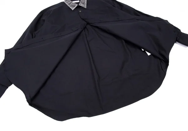 コムデギャルソン オムCOMME des GARCONS HOMME PVCカラーコットンシャツ 濃紺M位 K-92075_010