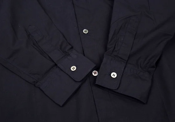 コムデギャルソン オムCOMME des GARCONS HOMME PVCカラーコットンシャツ 濃紺M位 K-92075_007