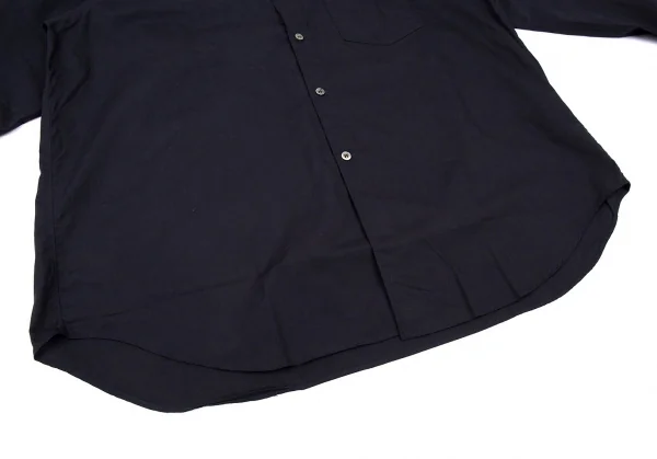 コムデギャルソン オムCOMME des GARCONS HOMME PVCカラーコットンシャツ 濃紺M位 K-92075_009
