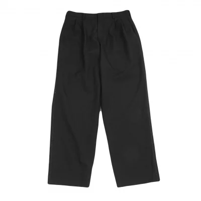 コムデギャルソン オムプリュスCOMME des GARCONS HOMME PLUS ピンクステッチツータックテーパードパンツ 黒