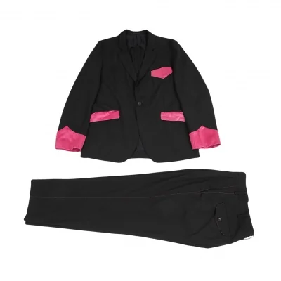 コムデギャルソン オムプリュスCOMME des GARCONS HOMME PLUS ピンクパンサー期セットアップスーツ 黒ピンク