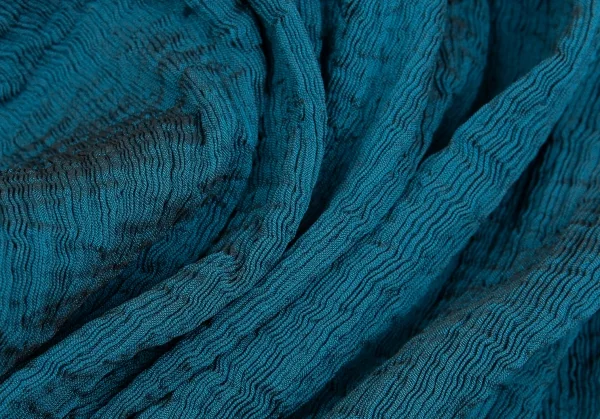 イッセイミヤケ ミーISSEY MIYAKE me スクエア刺繍シワプリーツカーディガン 水色F K-92169_012