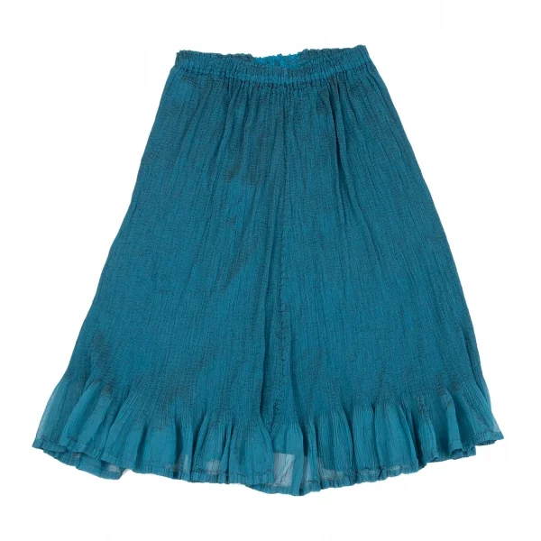 イッセイミヤケ ミーISSEY MIYAKE me スクエア刺繍プリーツセットアップ 水色F K-92171_016