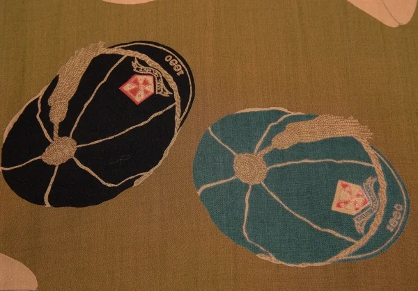 カールヘルムKarl Helmut レーヨンラグビーキャッププリントボタンダウンシャツ モカL位 K-92210_015