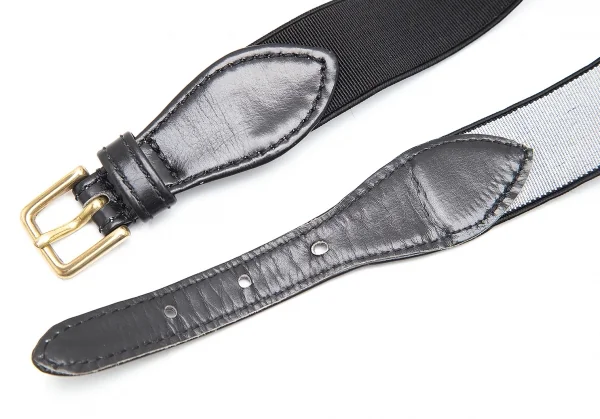 レキップ ヨシエイナバL'EQUIPE YOSHIE INABA ロゴプリントゴムベルト 黒 K-92214_003