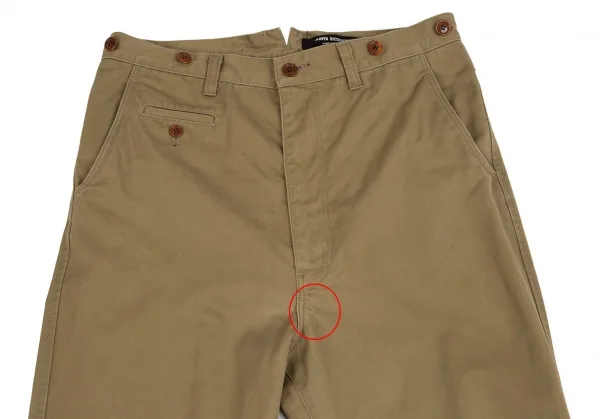ジュンヤワタナベ コムデギャルソンJUNYA WATANABE COMME des GARCONS コットンシンチバックサルエルパンツ カーキS K-92217_003