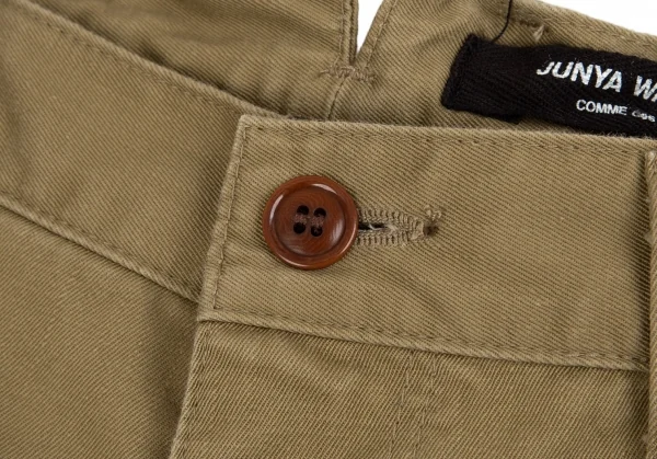 ジュンヤワタナベ コムデギャルソンJUNYA WATANABE COMME des GARCONS コットンシンチバックサルエルパンツ カーキS K-92217_005