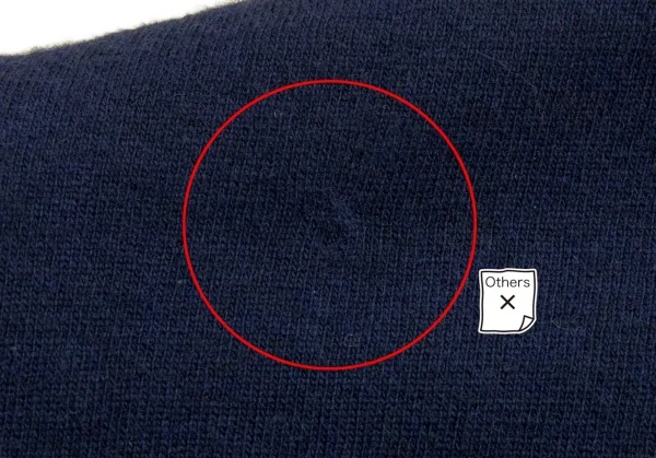 ローブドシャンブル コムデギャルソンrobe de chambre COMME des GARCONS ウールカシミヤスターパッチカーディガン 紺M位 K-92226_011