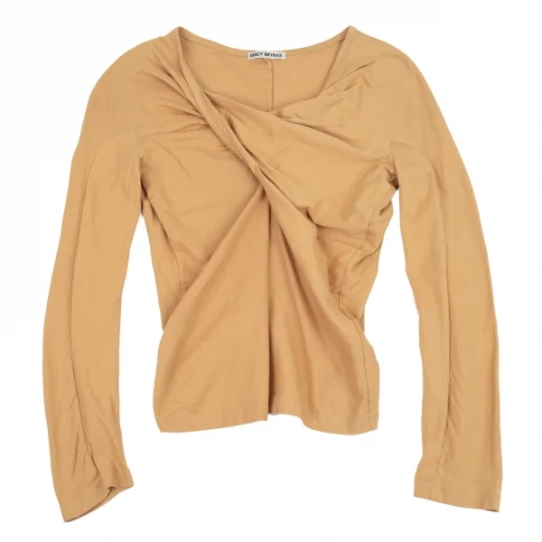 ISSEY MIYAKE Twisted Design T Shirt Mustard 2 (K-92249)