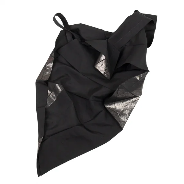イッセイミヤケISSEY MIYAKE 132 5. 箔プリントデザインノースリーブ 黒S位 K-92266_013