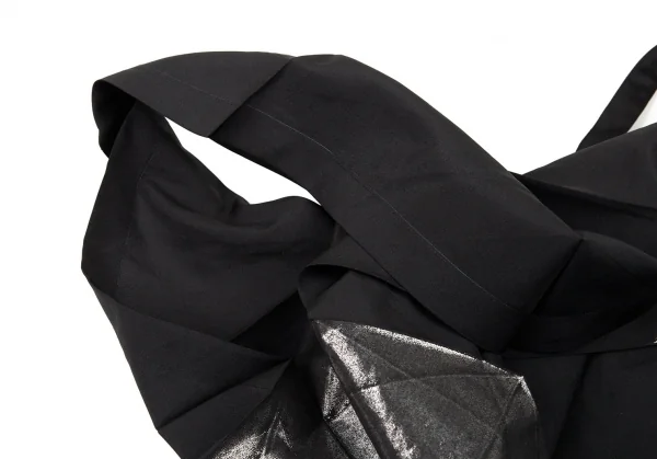 イッセイミヤケISSEY MIYAKE 132 5. 箔プリントデザインノースリーブ 黒S位 K-92266_007