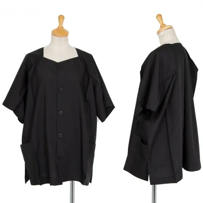 イッセイミヤケISSEY MIYAKE 132 5. 半袖ワイドシャツ