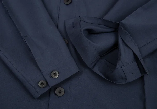 イッセイミヤケISSEY MIYAKE 132 5. ドルマンワイド長袖シャツ 濃紺L位 K-92270_007