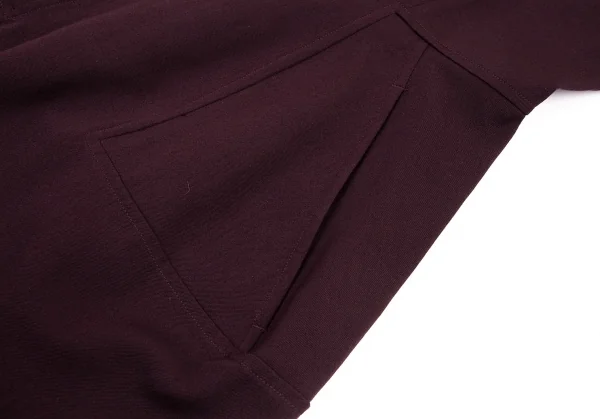 ヨウジヤマモト ファムYohji Yamamoto FEMME ウールギャバ切替デザインエプロンワンピース 紫S K-92349_006