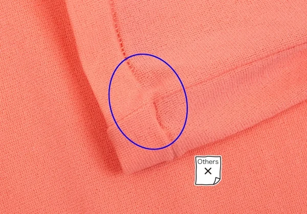 ヨウジヤマモト ファムYohji Yamamoto FEMME ストレッチナイロンカットソー サーモンピンク3 K-92359_010