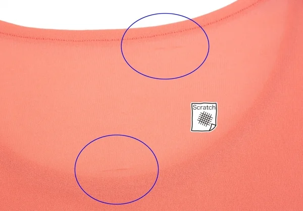 ヨウジヤマモト ファムYohji Yamamoto FEMME ストレッチナイロンカットソー サーモンピンク3 K-92359_015