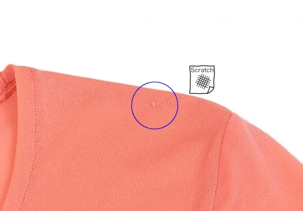 ヨウジヤマモト ファムYohji Yamamoto FEMME ストレッチナイロンカットソー サーモンピンク3 K-92359_005