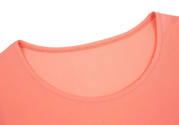 ヨウジヤマモト ファムYohji Yamamoto FEMME ストレッチナイロンカットソー サーモンピンク3 K-92359_006