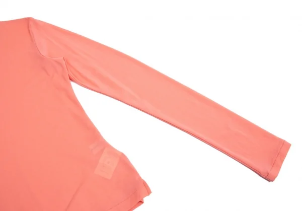 ヨウジヤマモト ファムYohji Yamamoto FEMME ストレッチナイロンカットソー サーモンピンク3 K-92359_007