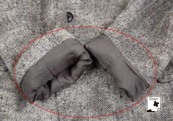 ヨウジヤマモト プールオムYohji Yamamoto POUR HOMME スクラッチヘリンボーンジャケット 白グレー3 K-92361_008