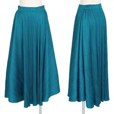 プリーツプリーズPLEATS PLEASE プリーツフレアーロングスカート