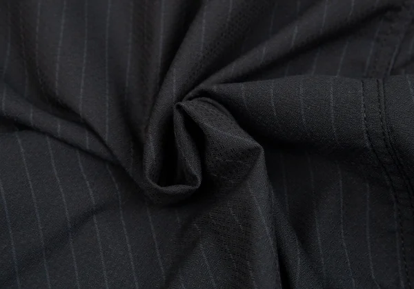 コムデギャルソン オムドゥCOMME des GARCONS HOMME DEUX ポリウールドビー織りストライプジャケット 紺グレーL K-92400_015