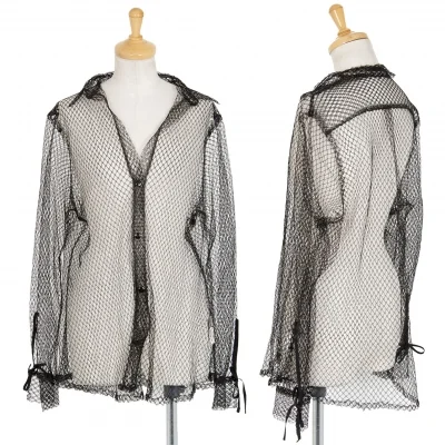 ヨウジヤマモト ファムYohji Yamamoto FEMME ナイロンネットシャツ