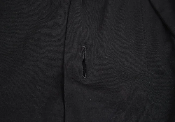 ヨウジヤマモト ファムYohji Yamamoto FEMMEコットンネックデザインボタンレスカーディガン 黒M K-92435_013