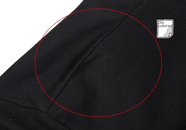 ヨウジヤマモト ファムYohji Yamamoto FEMMEコットンネックデザインボタンレスカーディガン 黒M K-92435_017