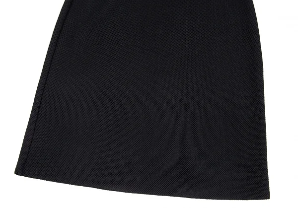 シャネルCHANEL ジグザグニット切替ノースリーブワンピース 黒34 K-92490_010