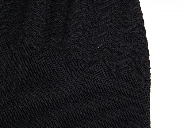 シャネルCHANEL ジグザグニット切替ノースリーブワンピース 黒34 K-92490_009