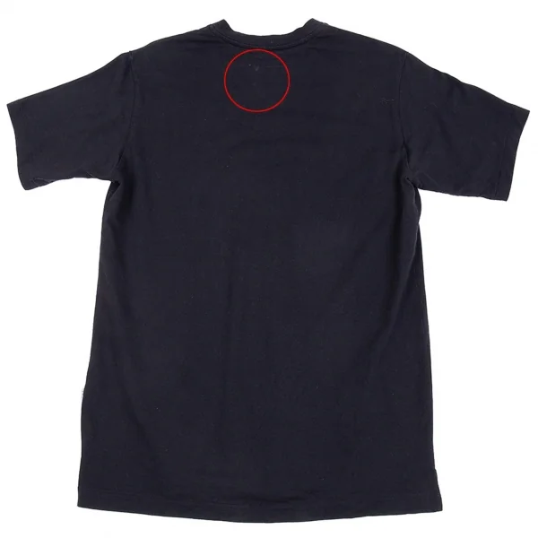 ヨウジヤマモト プールオムYohji Yamamoto POUR HOMME サイドタグVネックTシャツ 紺3 K-92510_012