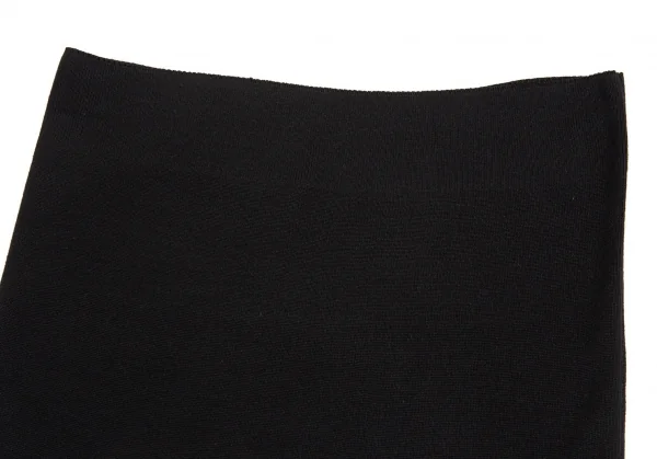 ヨウジヤマモト ファムYohji Yamamoto FEMME シルクレーヨンリブニットネックウォーマー 黒3 K-92543_003