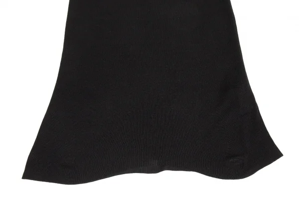 ヨウジヤマモト ファムYohji Yamamoto FEMME シルクレーヨンリブニットネックウォーマー 黒3 K-92543_005