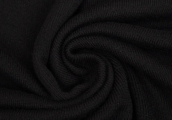 ヨウジヤマモト ファムYohji Yamamoto FEMME シルクレーヨンリブニットネックウォーマー 黒3 K-92543_008