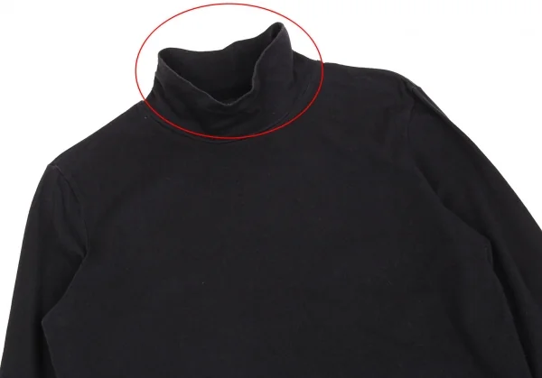 ジャンポールゴルチエJean Paul GAULTIER バックドラゴン立体プリントハイネックカットソー 黒48 K-92552_006