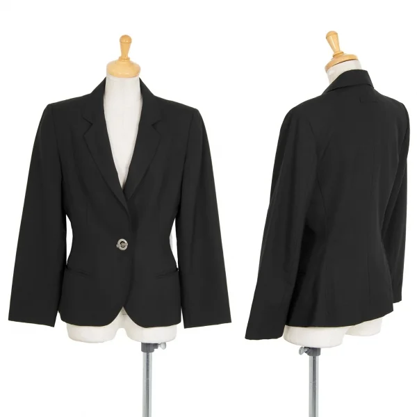 Jean-Paul GAULTIER CLASSIQUE Wool Gimmick Button Jacket Black 40 K-92560_001
