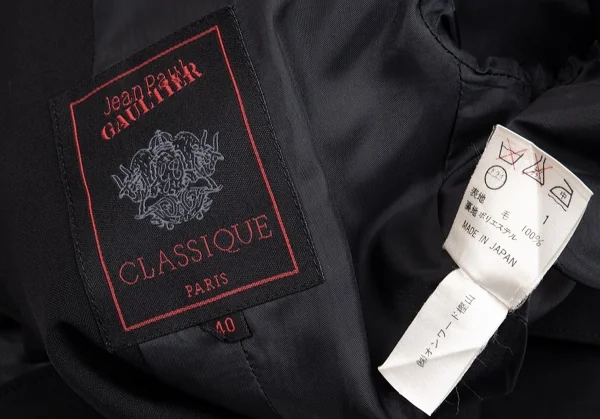 Jean-Paul GAULTIER CLASSIQUE Wool Gimmick Button Jacket K-92560_018