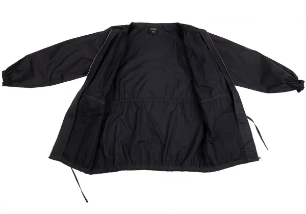 ジャンポールゴルチエ ファムJean Paul GAULTIER FEMME コットンナイロンギャザージャケット 黒40 K-92584_011