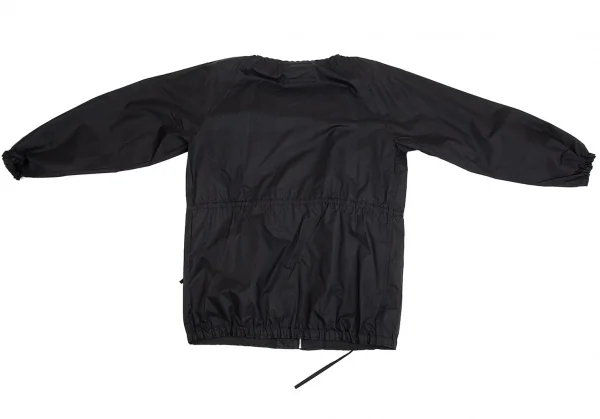 ジャンポールゴルチエ ファムJean Paul GAULTIER FEMME コットンナイロンギャザージャケット 黒40 K-92584_012