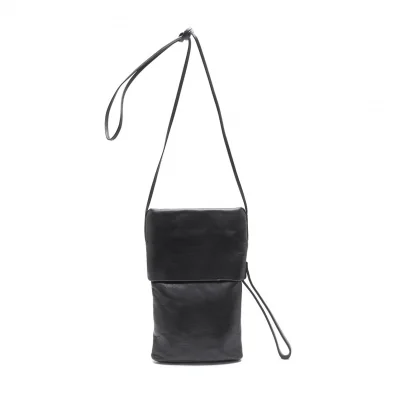 ヘルムートラングHELMUT LANG レザー折り返しショルダーポーチ