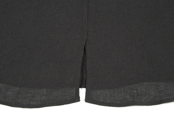 ヨウジヤマモト プールオムYohji Yamamoto POUR HOMME リネンコットン襟切替ボタンシャツ グレー4 K-92602_016