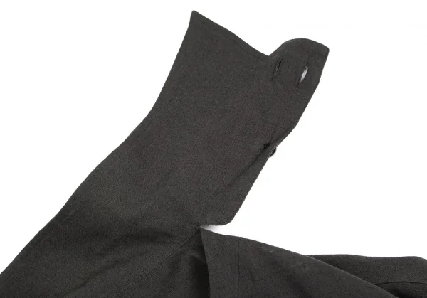 ヨウジヤマモト プールオムYohji Yamamoto POUR HOMME リネンコットン襟切替ボタンシャツ グレー4 K-92602_008