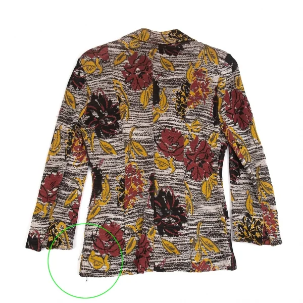 ミッソーニMISSONI フラワージャガードニットジャケット マルチ44 K-92673_012