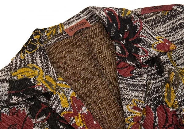 ミッソーニMISSONI フラワージャガードニットジャケット マルチ44 K-92673_004