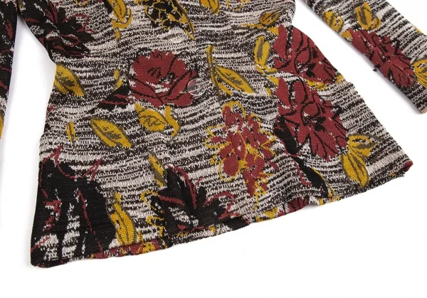 ミッソーニMISSONI フラワージャガードニットジャケット マルチ44 K-92673_009