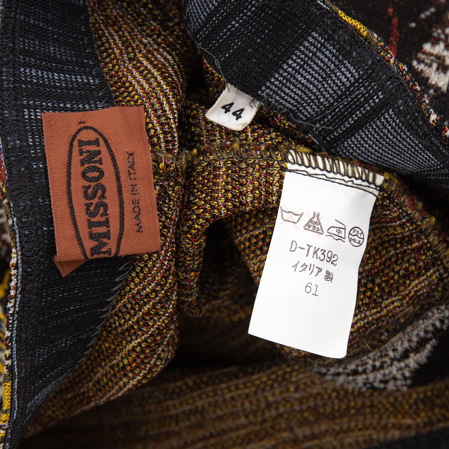 ミッソーニMISSONI フラワージャガードニットスカート マルチ