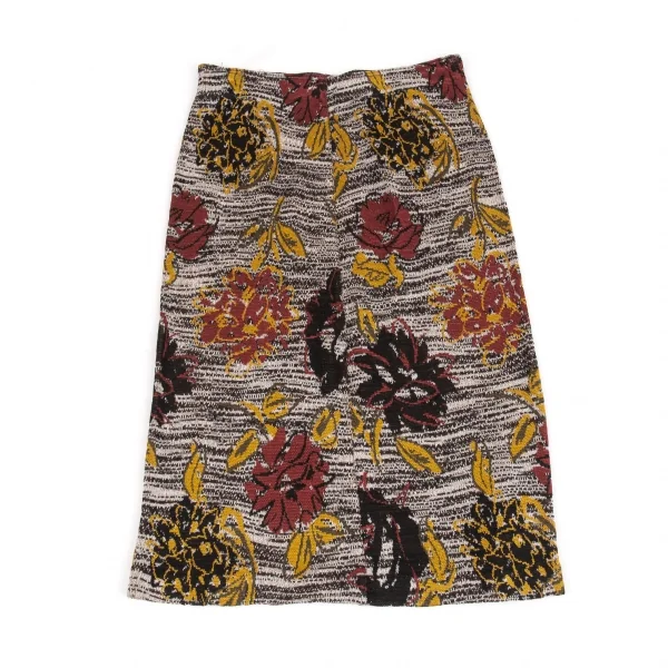 ミッソーニMISSONI フラワージャガードニットスカート マルチ